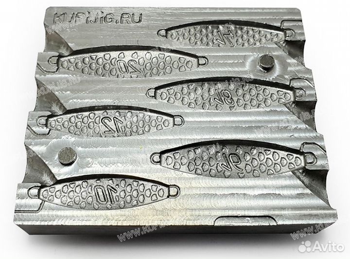 Форма для литья блесен 