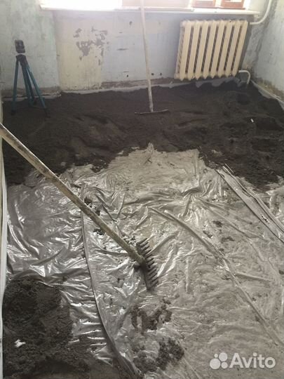 Полусухая стяжка пола под ключ