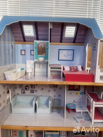 Кукольный домик с мебелью большой 83*118*33