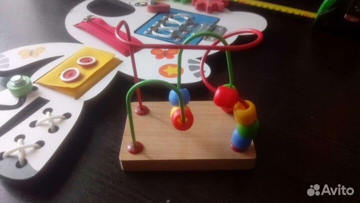 Бизиборд мишка тучка - развивающие игрушки