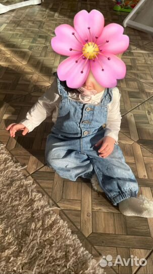 Джинсовый комбинезон для девочки 80