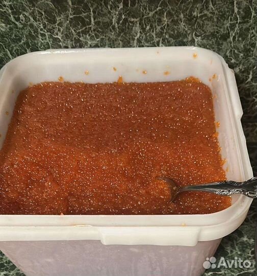 Икра красная, морепродукты