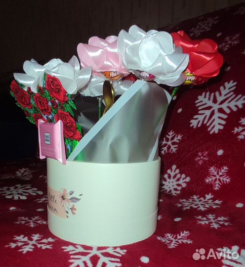 Букет из атласных лент