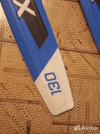 Беговые лыжи 130 см, палки, ботинки (30 размер)