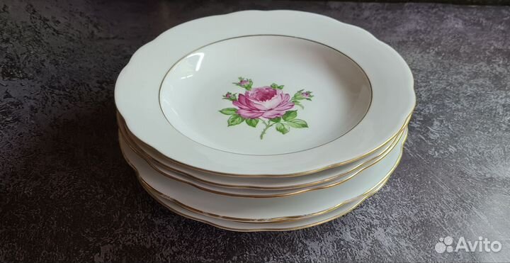 Блюдо фарфор гдр кахла Конитц