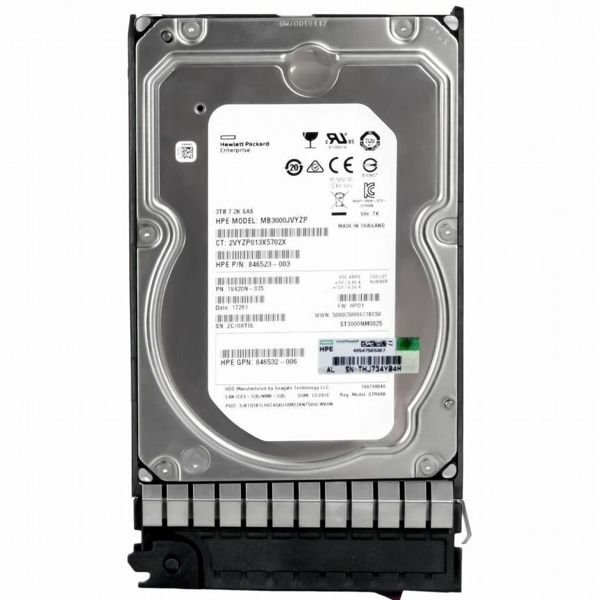 [MB3000JVYZP] Жесткий Диск Hp 3tb Sas 3,5" Hdd Mb3000jvyzp
