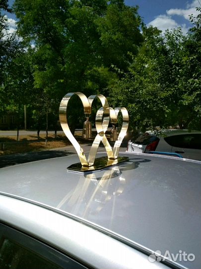 Кольца на свадебное авто