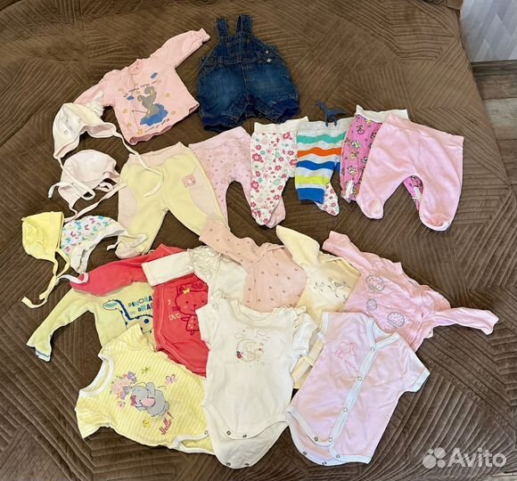 Вещи пакетом на девочку от 0-3 мес