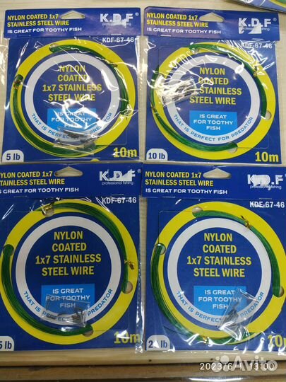 Поводковый материал металл с обжимными трубками