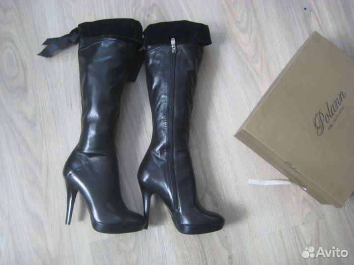 Сапоги из нат. кожи новые, р. 35