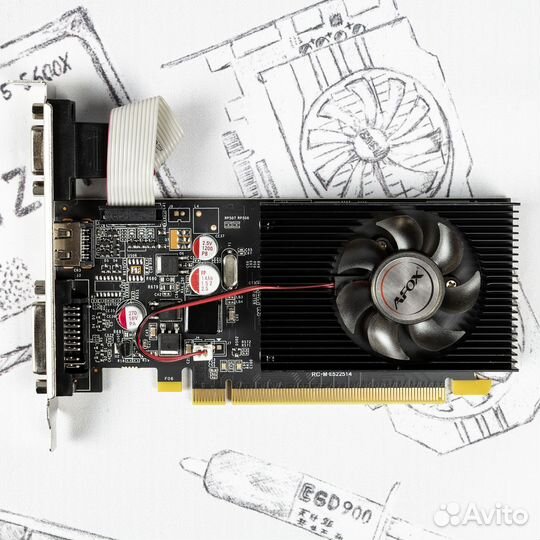 Видеокарта Afox GT 210 1gb gddr2