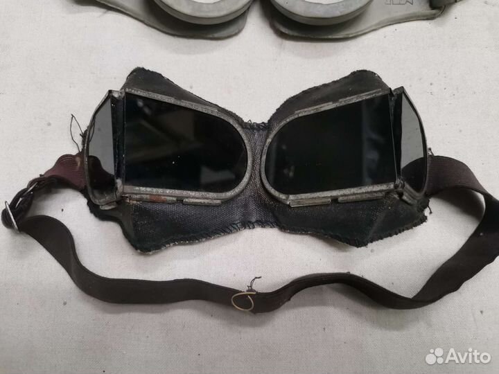 Защитные очки от огня и воздуха. СССР 2 шт. (Ч)
