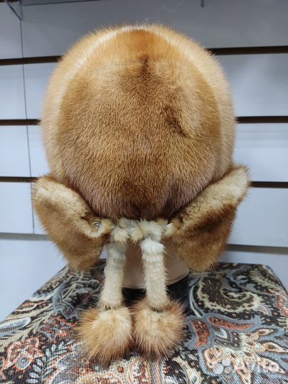 Шапка ушанка женская норка