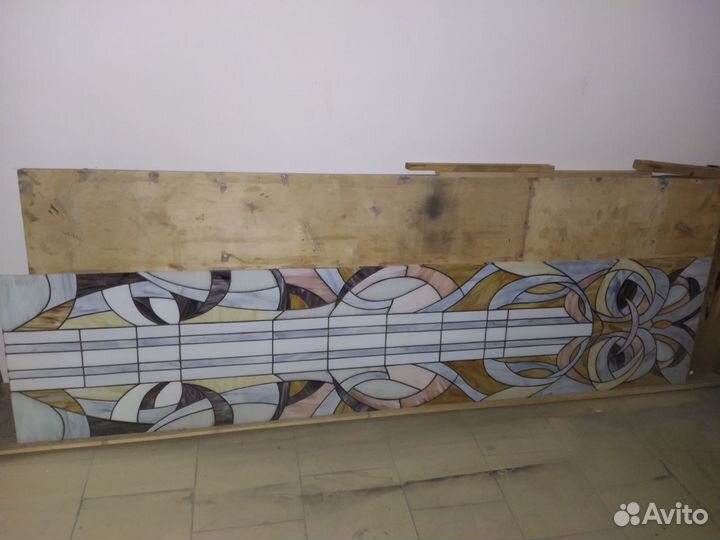 Витраж новый большой во всю стену 1,53х2,46 м
