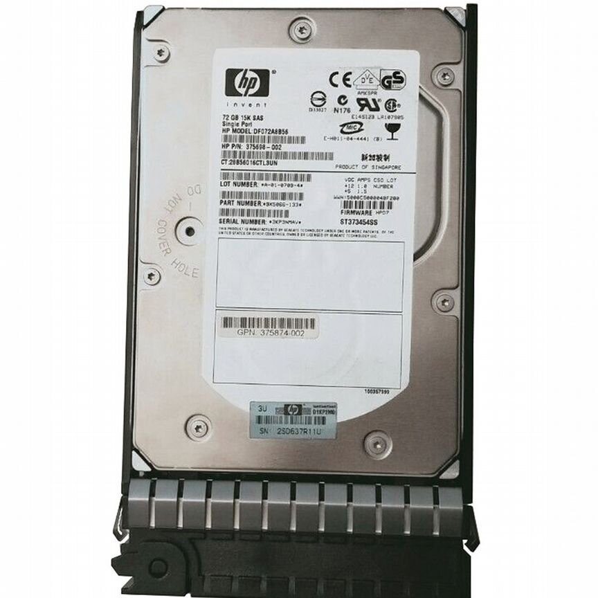 [ST373454SS] Жесткий Диск Hp Df072a8b56 72gb Sas 3,5" Hdd St373454ss