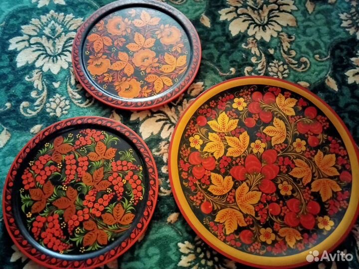 Поднос из хохломы