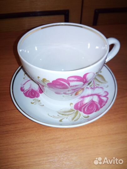 Бокал подарочный с блюдцем