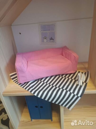 Кукольный домик IKEA флисат с мебелью