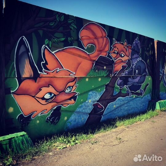 Роспись стен, картины на заказ