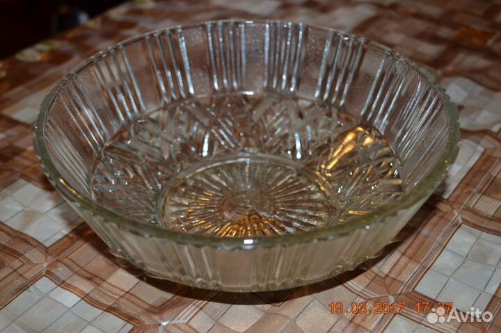 Салатник, конфетница, селёдочницы, стекло СССР
