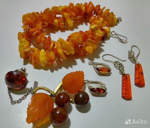 Янтарь из СССР, винтаж