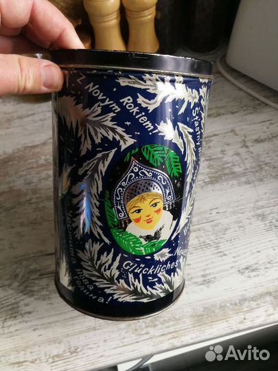 Жестяная коробка СССР 