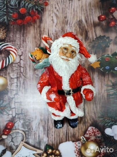 Кукла из ваты / ватная ëлочная игрушка