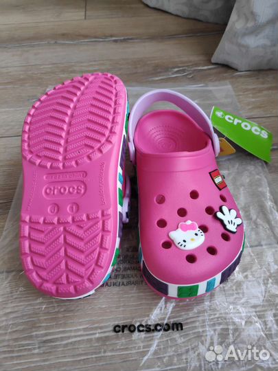 Тапочки Crocs Lego детские на девочку