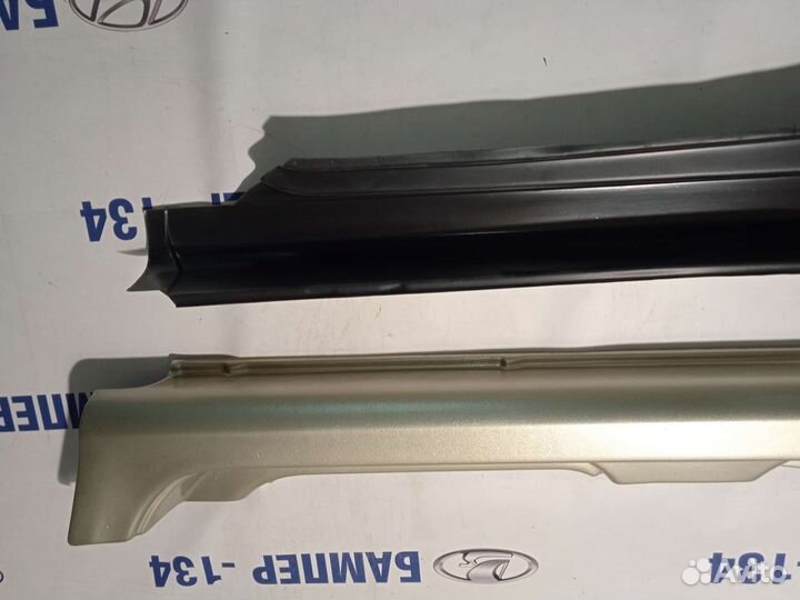 Накладки на пороги Лада Калина 1 Дыня-502