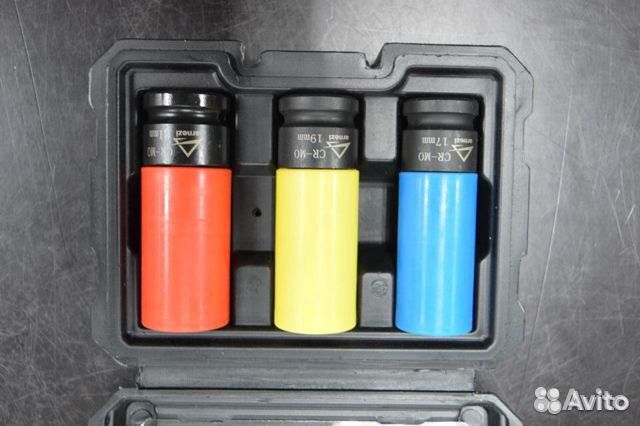 Набор ударных головок 1/2DR 6-гр. 17-19-21мм