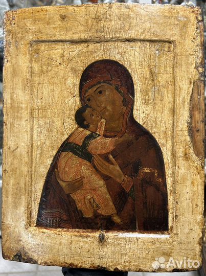 Икона Волоколамская Богородица 17 век Ковчег
