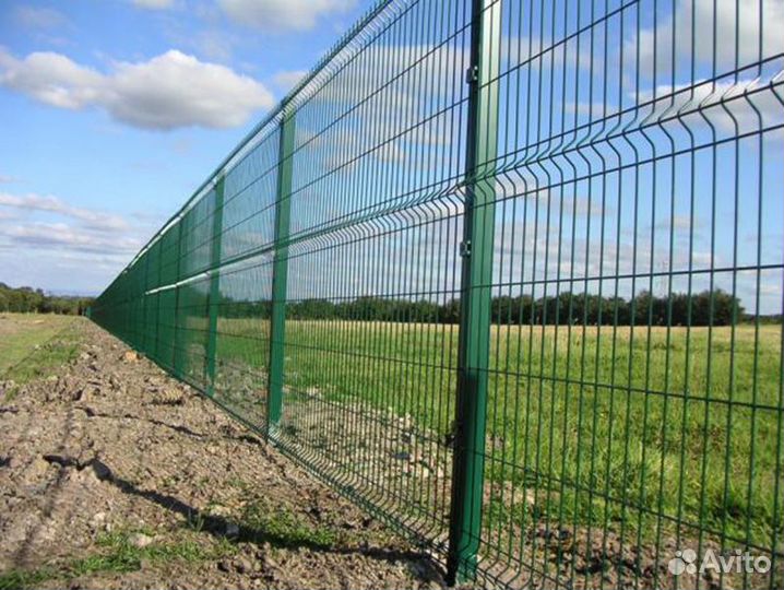 Забор из 3д сетки Гиттер, высота 1,5 м. спб и Обл