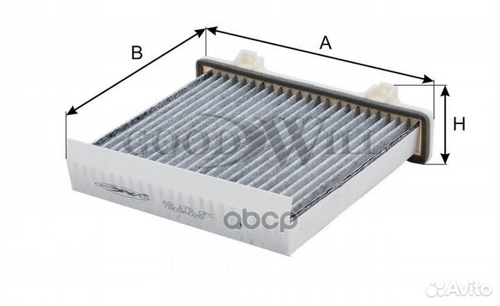 Фильтр салона угольный mitsubishi pajeroi-IV