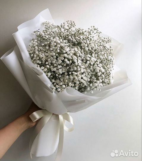 Цветы. Букет цветов.Доставка Цветов. Гипсофила