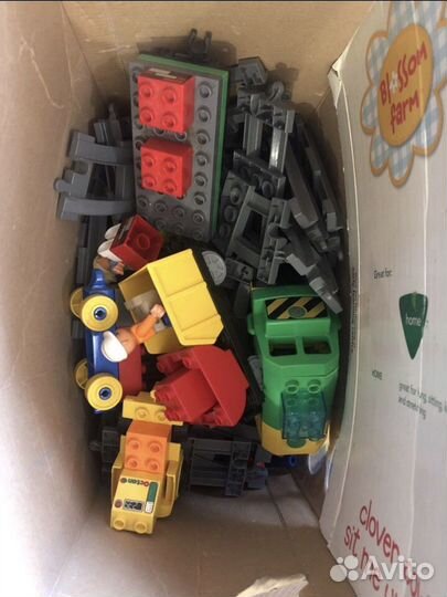 Lego duplo конструктор + железная дорога/поезд
