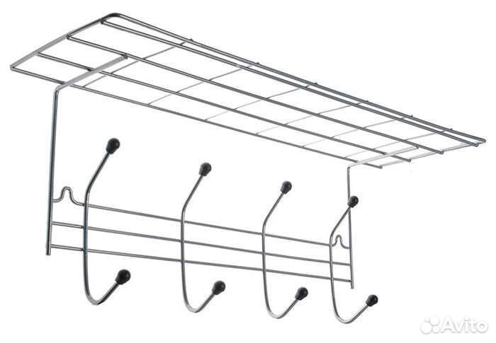 Вешалка настенная с полкой