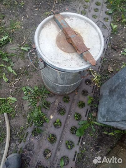 Бидон алюминиевый из под меда