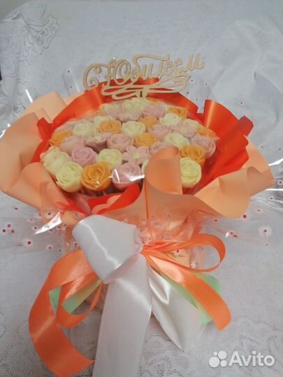 Букет из шоколадных цветов