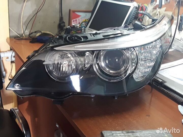 Бмв е60 рестайл lci, фары передние адаптив