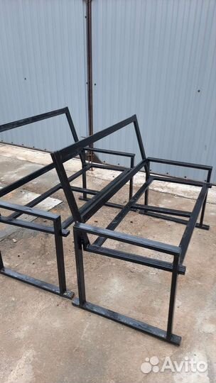 Дровница уличная, стеллажи лофт