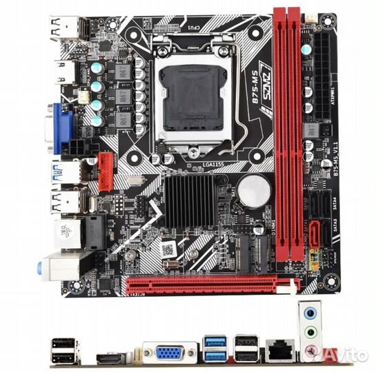 B75-MS/1155 сокет/nvme