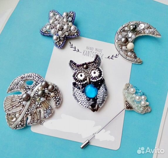Броши ручной работы