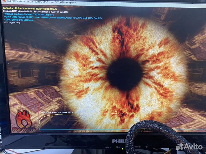 Видеокарта Gigabyte radeon rx 480 g1 gaming 8 gb