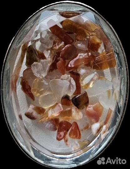 Кулон с натуральными камнями