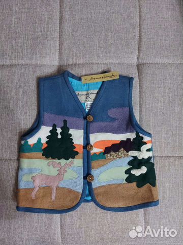 Жилетка новая ручная работа 104 размер