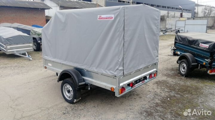 Прицеп Крепыш 2.5 плюс с высоким тентом