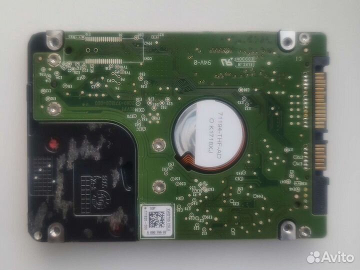 HDD WD 640Gb неисправный