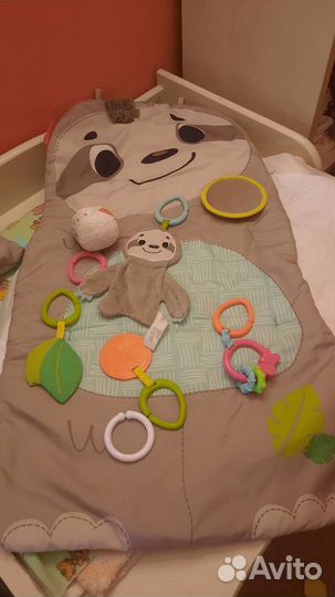 Развивающий коврик fisher price+ кокон с подушкой