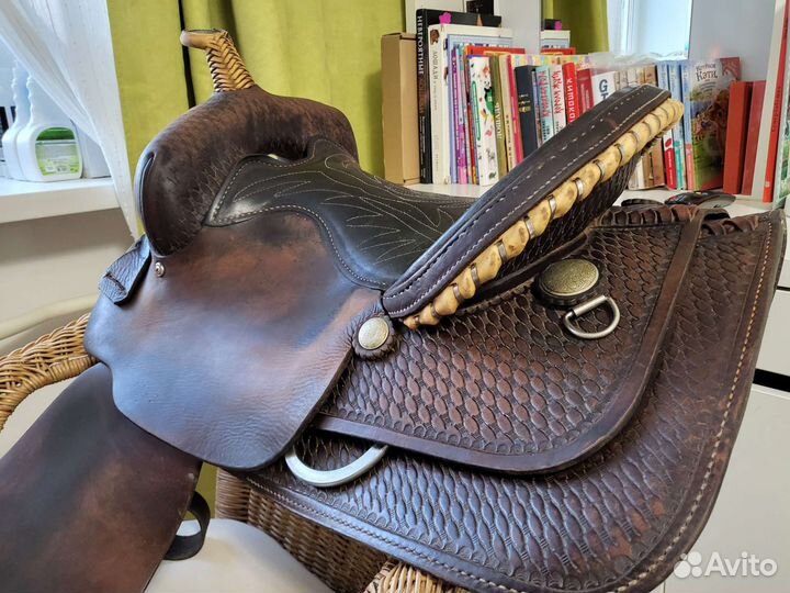 Ковбойское вестерн седло Техас 6,5