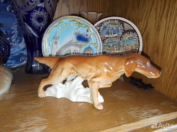 Фарфоровая статуэтка Ирландский Сеттер.лфз.ссср